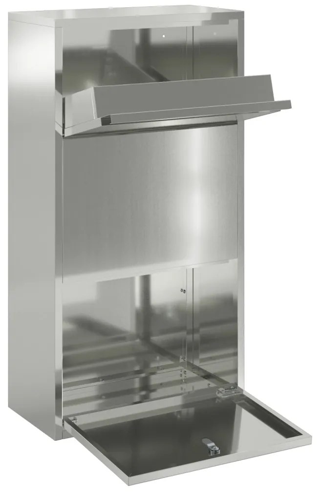 Csomagleadó doboz 44x22x82 cm Galvanizált acél