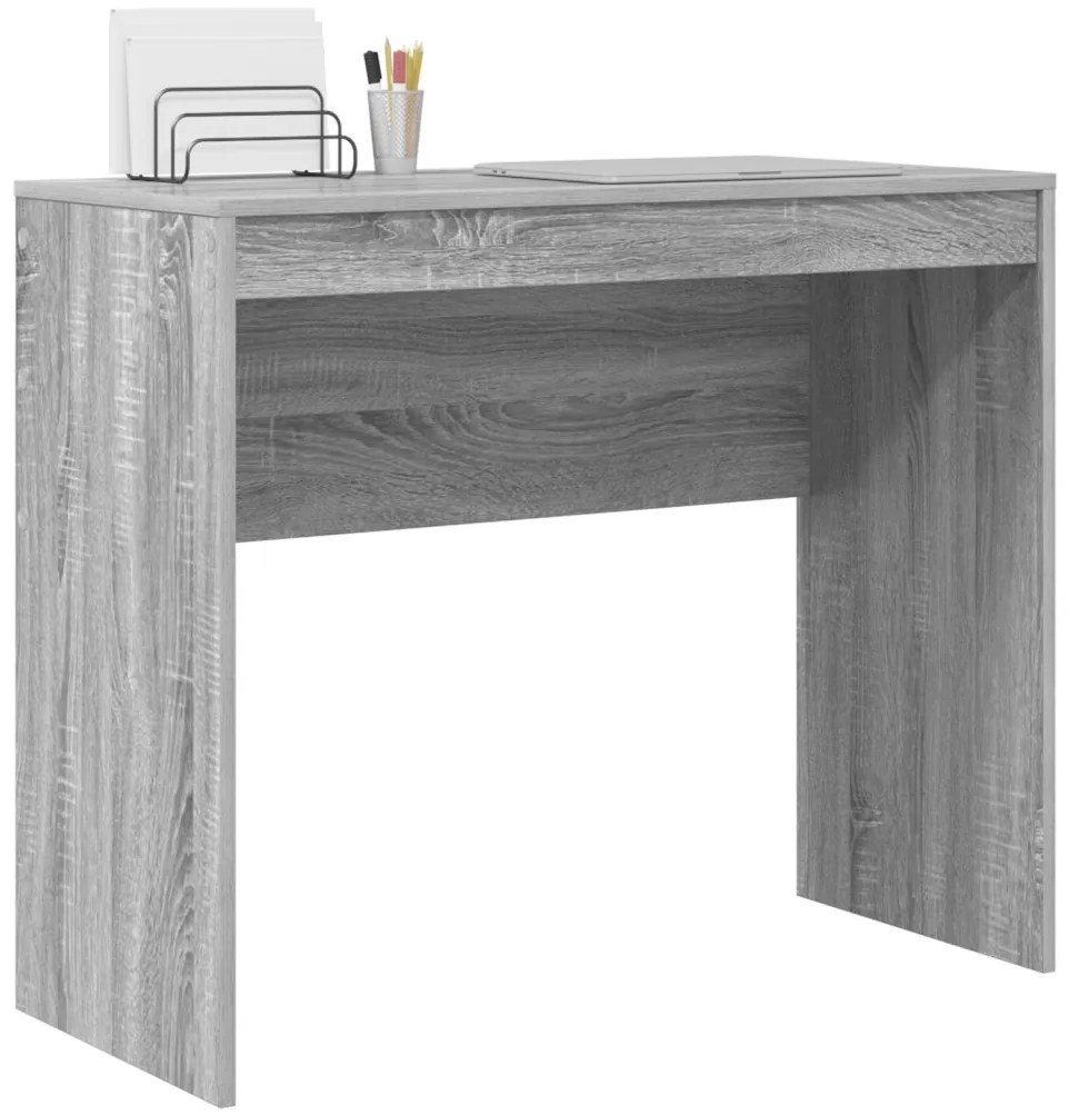 vidaXL Íróasztal Szürke Sonoma Mérnöki fa 90 x 40 x 76 cm Íróasztal