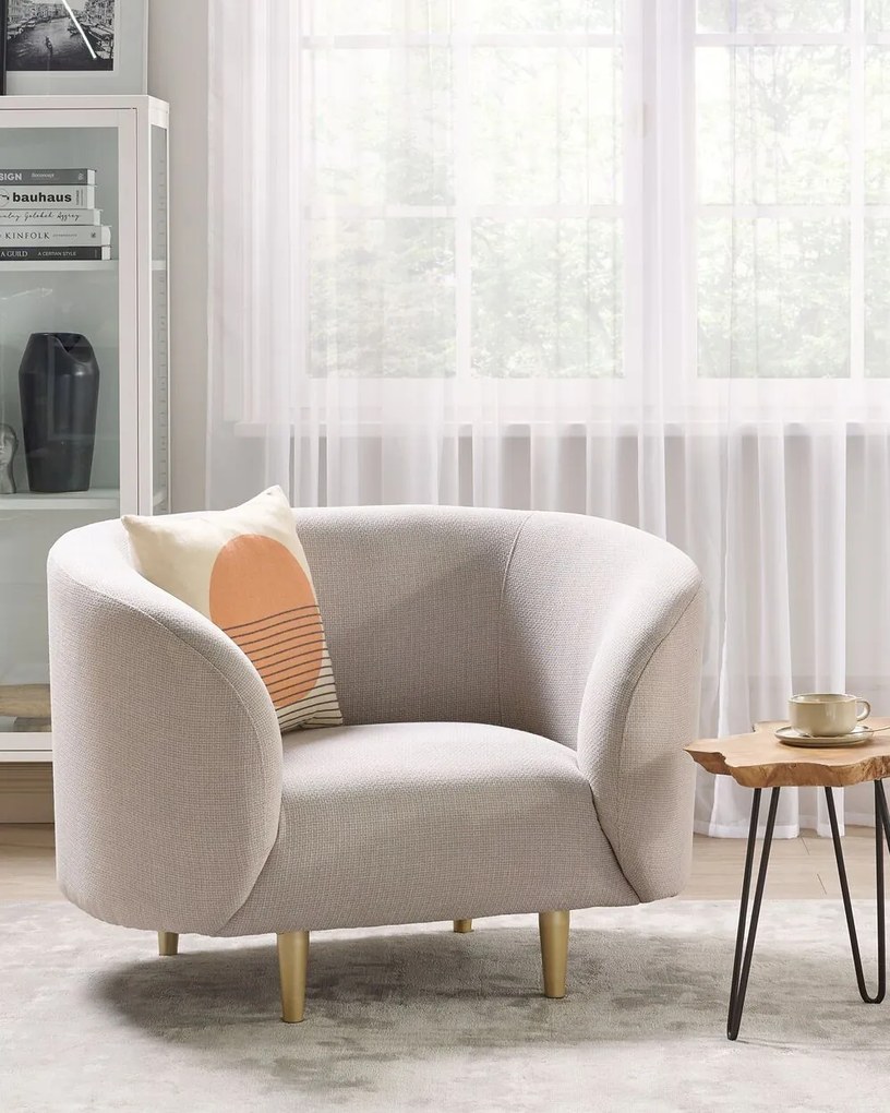 Fotel Leon (bézs + arany). 1080989