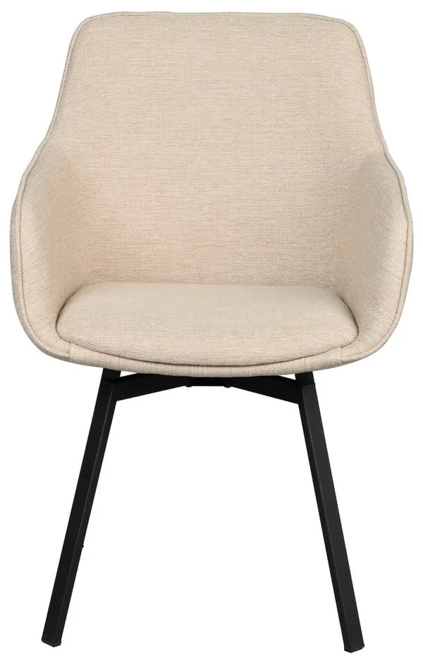 Bézs kárpitozott étkezőfotel szett 2 db-os Alison – Rowico