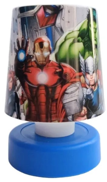 LED gyerekszoba éjjeli lámpa AVENGERS 11 cm kék