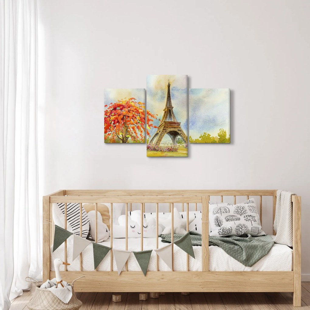 Festett kép az Eiffel-torony (90x60 cm)