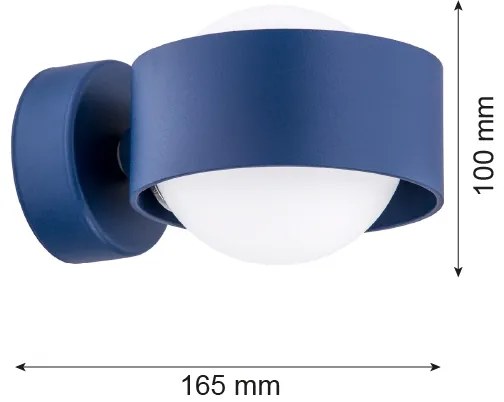 Argon 8061 - Fali lámpa MASSIMO PLUS 1xG9/6W/230V kék