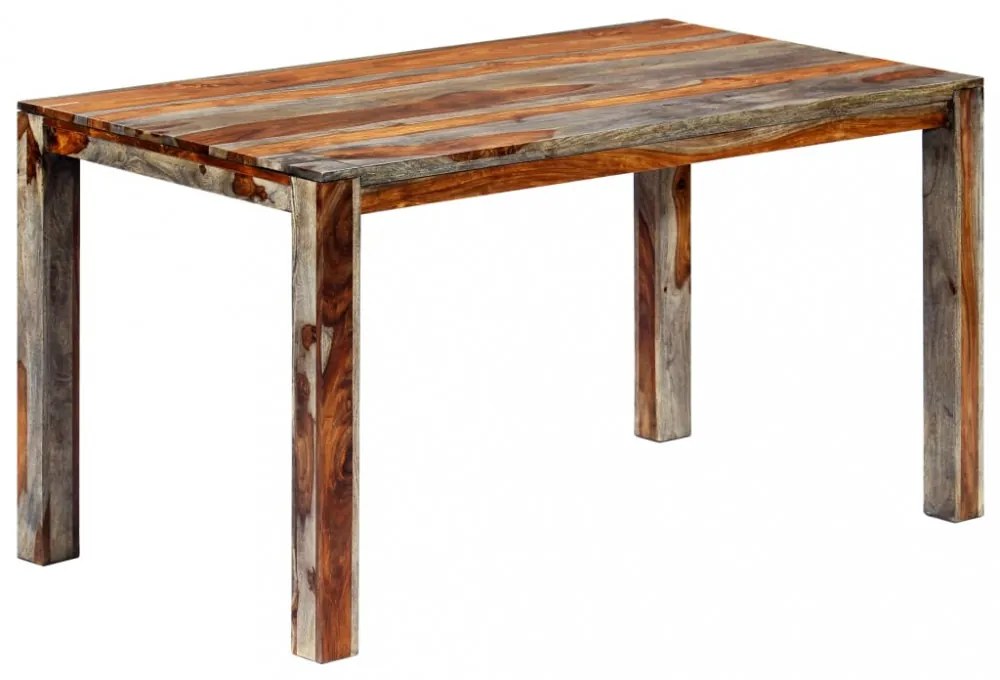 szürke tömör kelet-indiai rózsafa étkezőasztal 140 x 70 x 76 cm