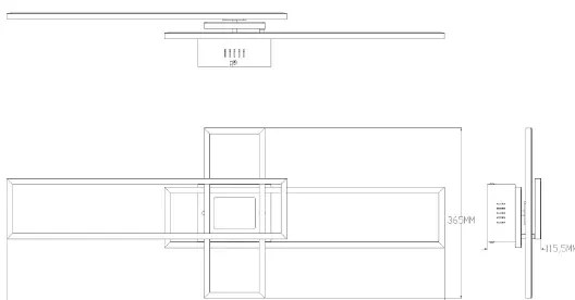 Zuma Line MS243 - LED Dimmelhető lámpa LUMENZ LED/55W/230V 3000-6000K fekete/arany + távirányító