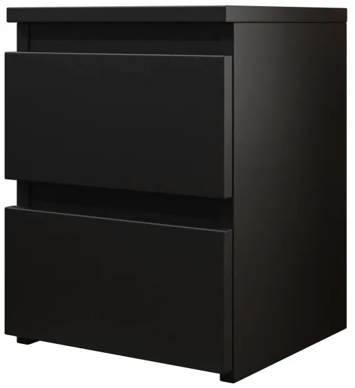 Éjjeliszekrény MALWA 40x40 cm matt fekete