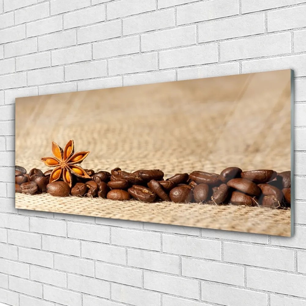 Üvegfotó Konyhai Kávébab 125x50 cm