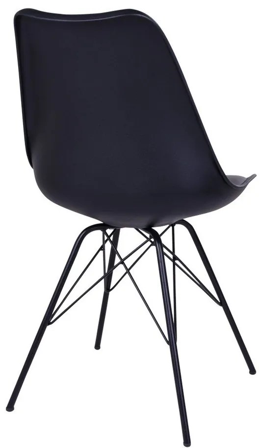 Fekete étkezőszék szett 2 db-os Oslo – House Nordic