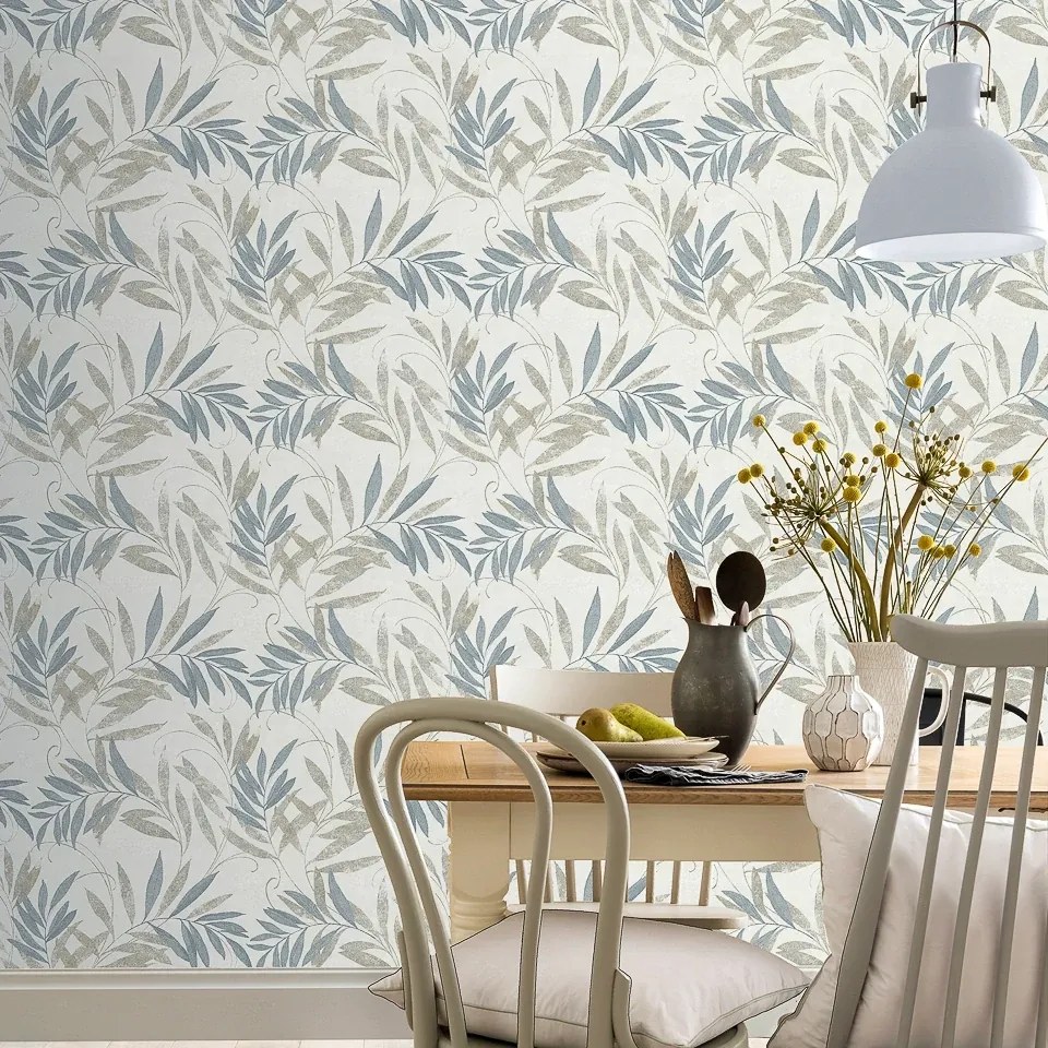 Arthouse Signature 1 Luxury Leaf bézs-szürke leveles vlies tapéta – 299300