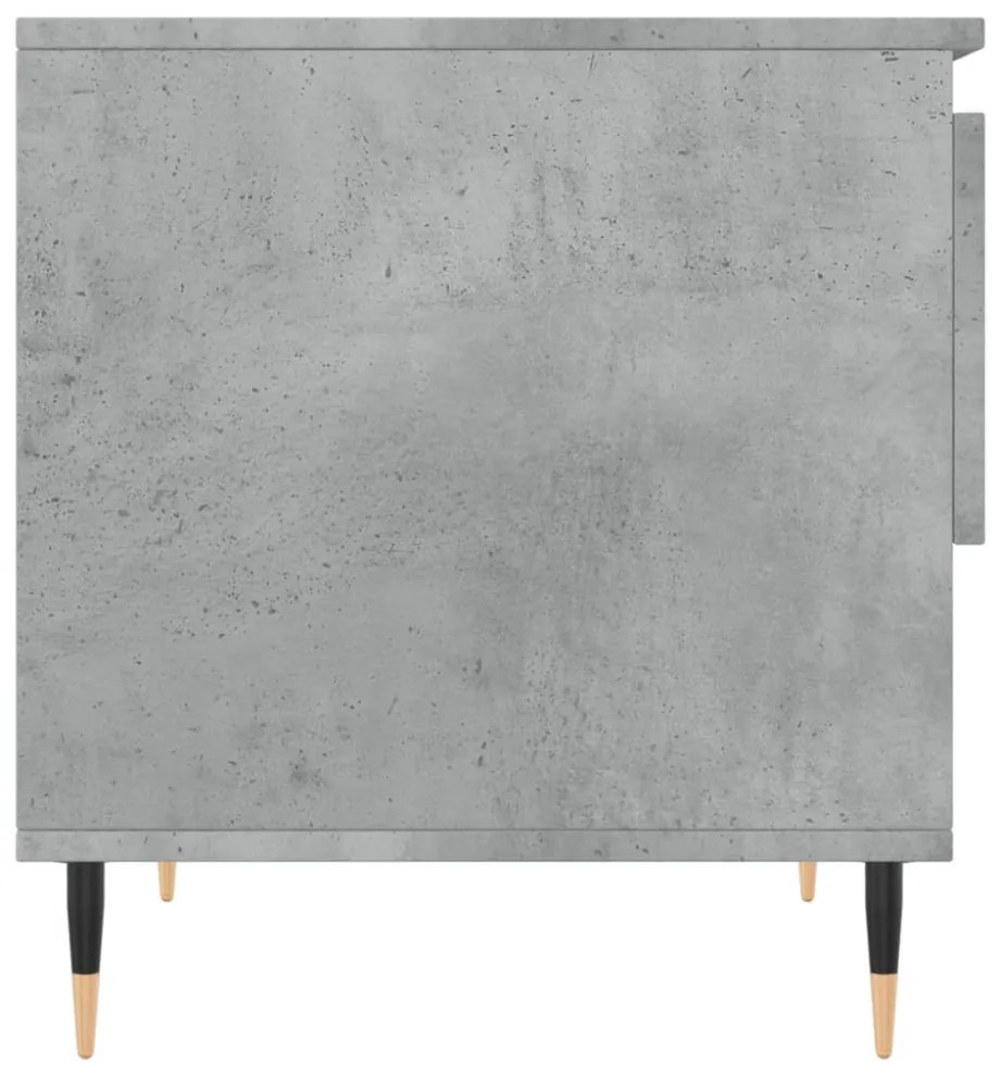 2 db betonszürke szerelt fa dohányzóasztal 50 x 46 x 50 cm