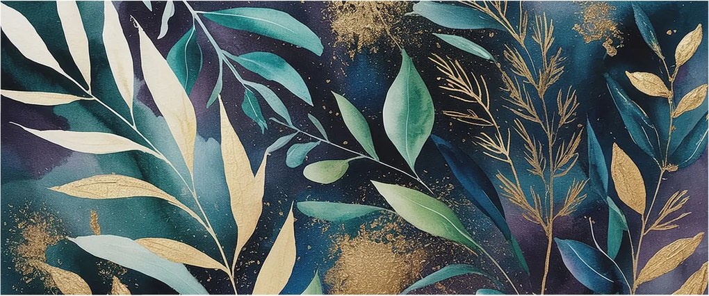 Fotótapéta Flizelin Dekoratív Hálószoba Botanikus levelek 250x104