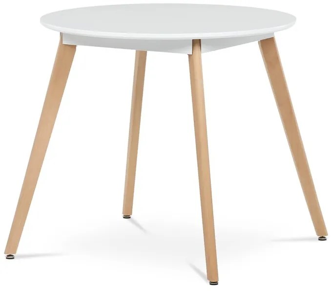 Kerek Étkezőasztal 80×80 cm, MDF, Fehér. DT-316 WT