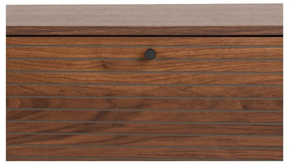 Barna TV-állvány diófa dekorral 120x50x40 cm Stripes – White Label