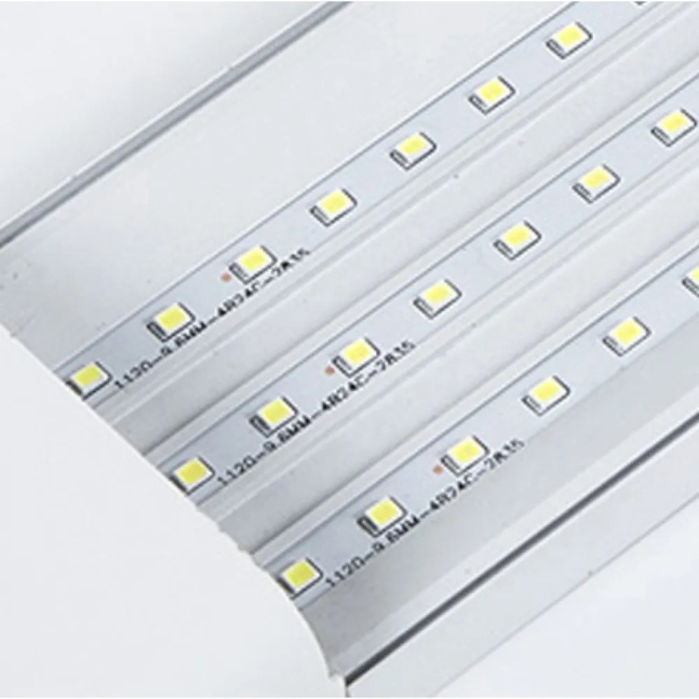 SNHL 3 Darab Minőségi LED Fénycső Armatúrával 3 sor LEDCSÍKKAL T12 120 Cm 150W Hidegfehér