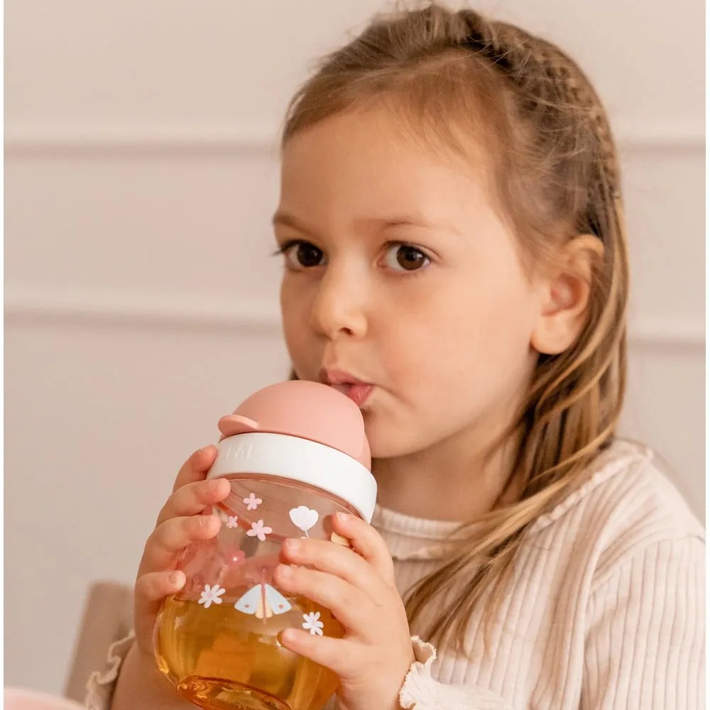 Fehér-világoszöld tritán gyerek bögre 300 ml Little farm – Mepal