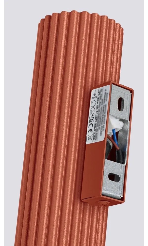 Téglavörös fali lámpa Gleam – Sollux