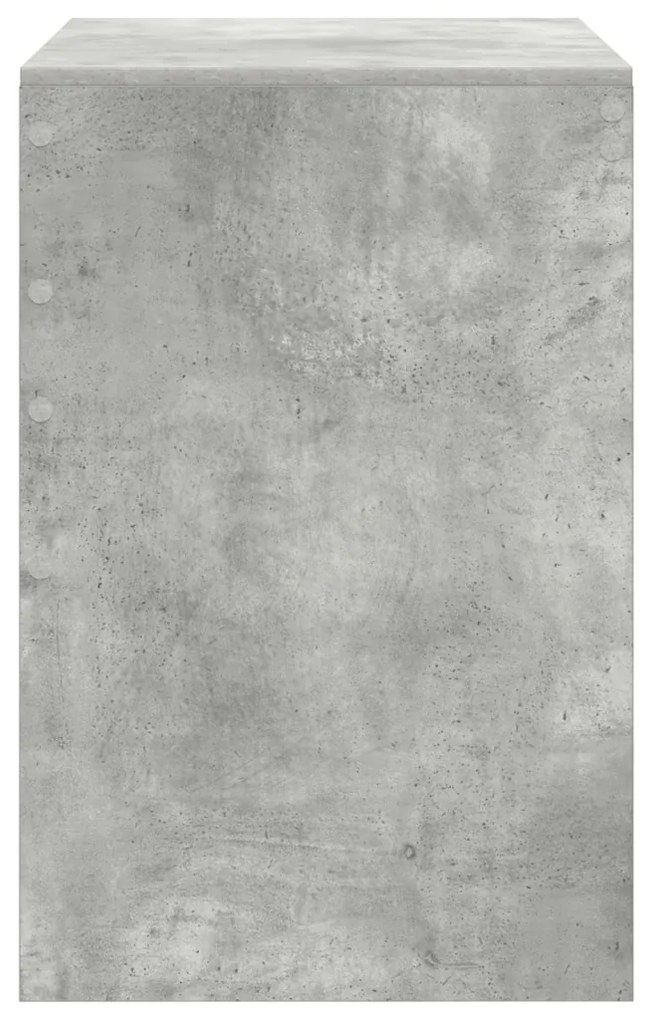 Íróasztal Beton Szürke 80x50x76 cm Mérnöki Fa