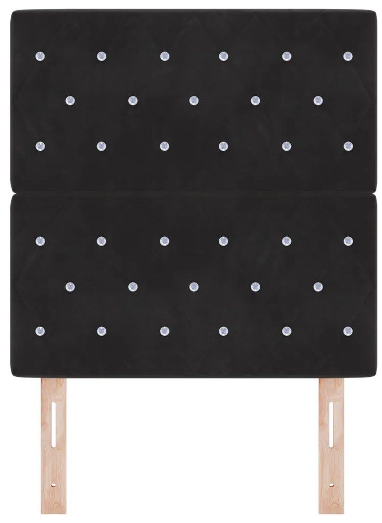 LED fejvég fekete 80 cm velúr