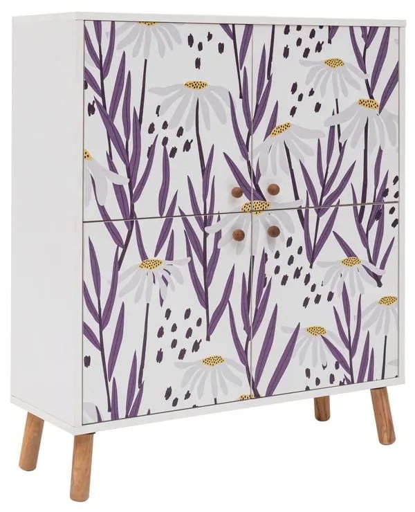 Fehér szekrény 95x111 cm Multilux – Kalune Design