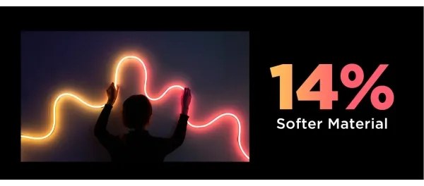 Govee - Neon 2 MATTER rugalmas RGBIC LED szalag, 3 m-es, Wi-Fi