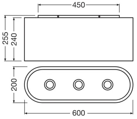 Ledvance - Mennyezeti lámpa DECOR CARDBOARD 3xE27/15W/230V