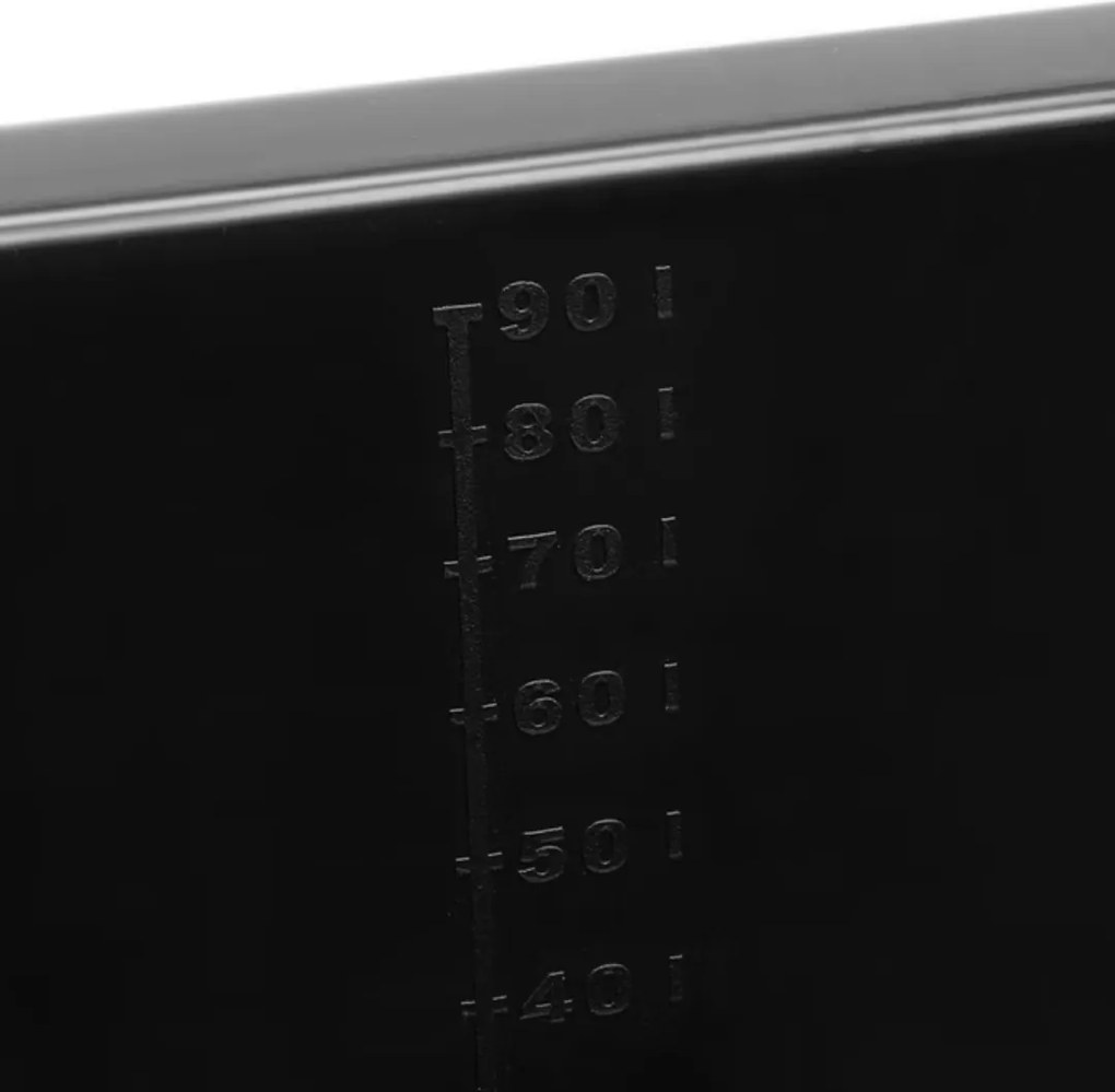 TERY kerékpáros utánfutó, 90l, 61x153x90cm, fekete Monzana