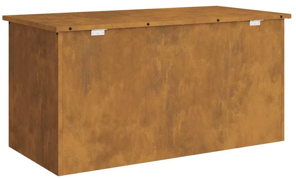Kültéri Tároló Doboz Barna 100 x 50.5 x 50 cm időjárásálló acél