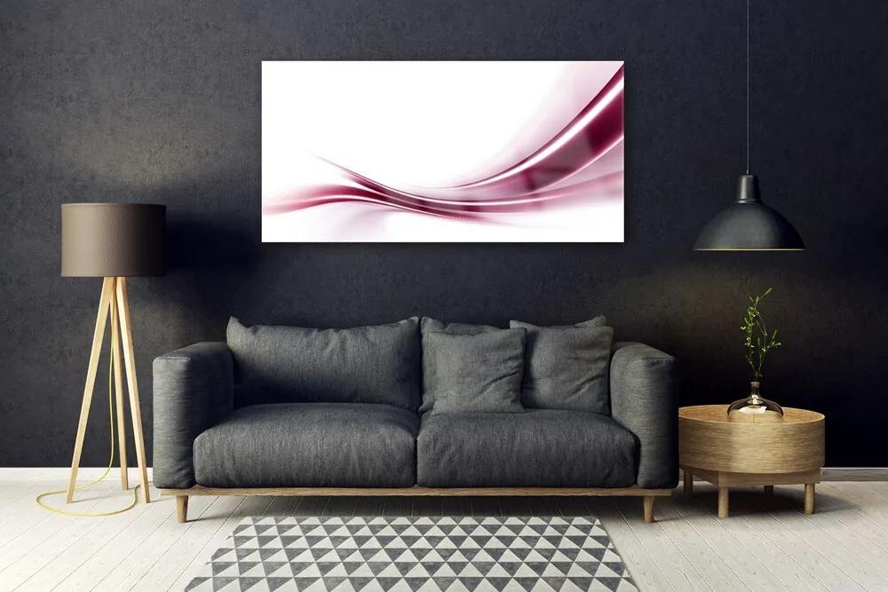 Üvegkép Waves Art absztrakt művészet 120x60cm