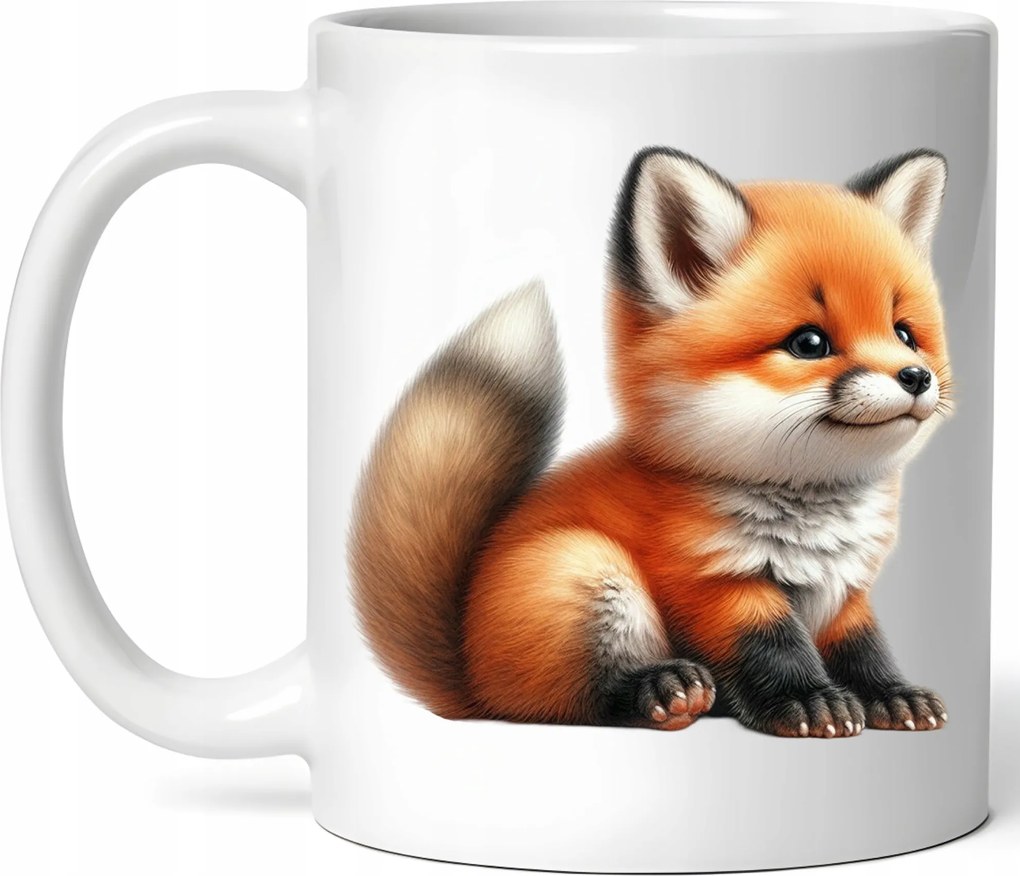 Őszi Bögre 330ml Kávé Ajándék Őszi Róka Csomagolás