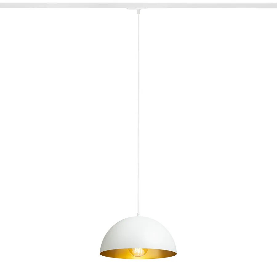 RENDL GLADYS 30 egyáramkörös sínre fehér/aranysárga 230V LED E27 15W