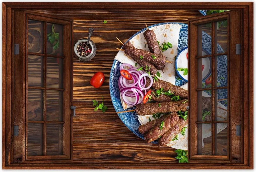 Poszterek 60x40 Török kebab Élelmiszer