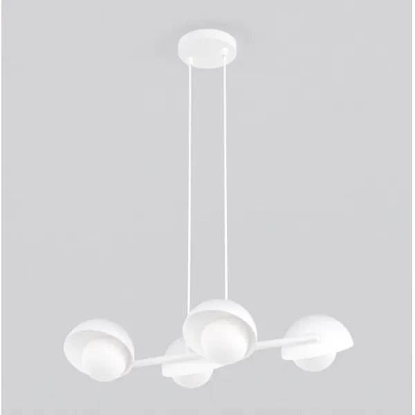 Zsinóros csillár BOOM 4xG9/8W/230V fehér