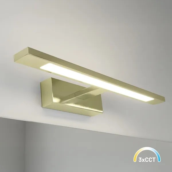 LED fürdőszobai tükörvilágítás KLIMT LED/8W/230V 3000/4000/6000K 40 cm IP44 arany színű