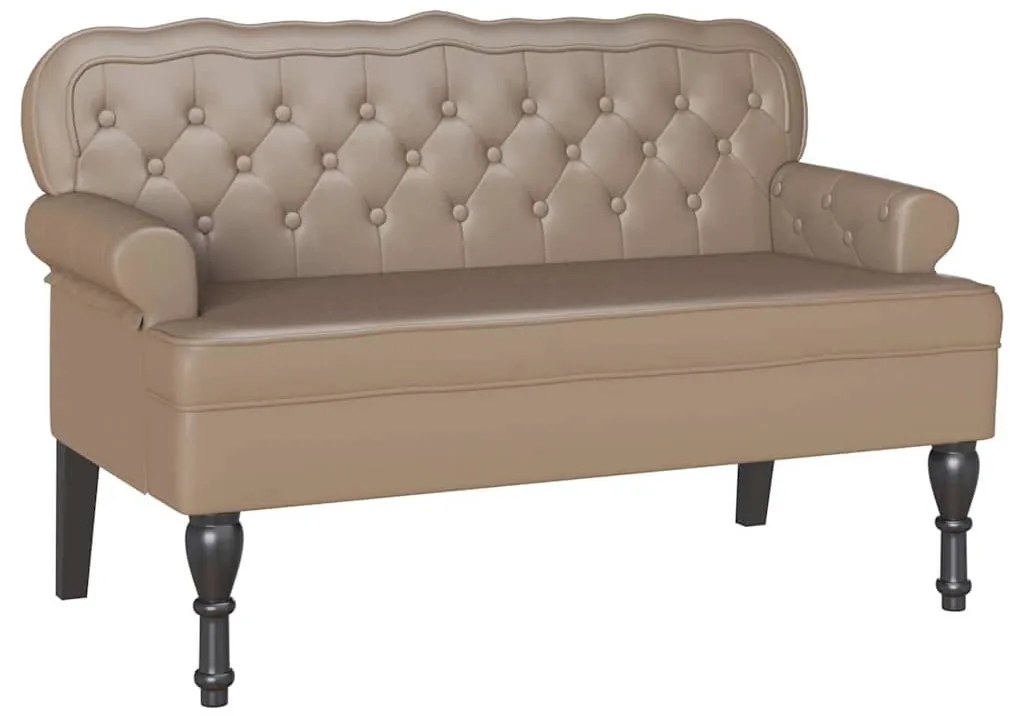 Chesterfield Pad Cappuccino 119.5 x 64.5 x 75 cm Műbőr