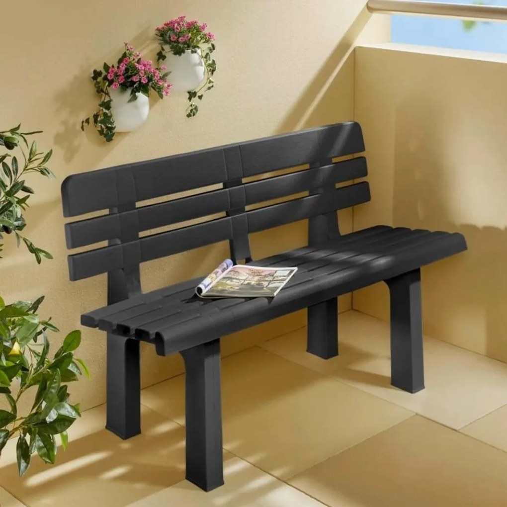 GENZIANA kerti pad, 110x52x71cm, antracit I.P.A.E-Progarden