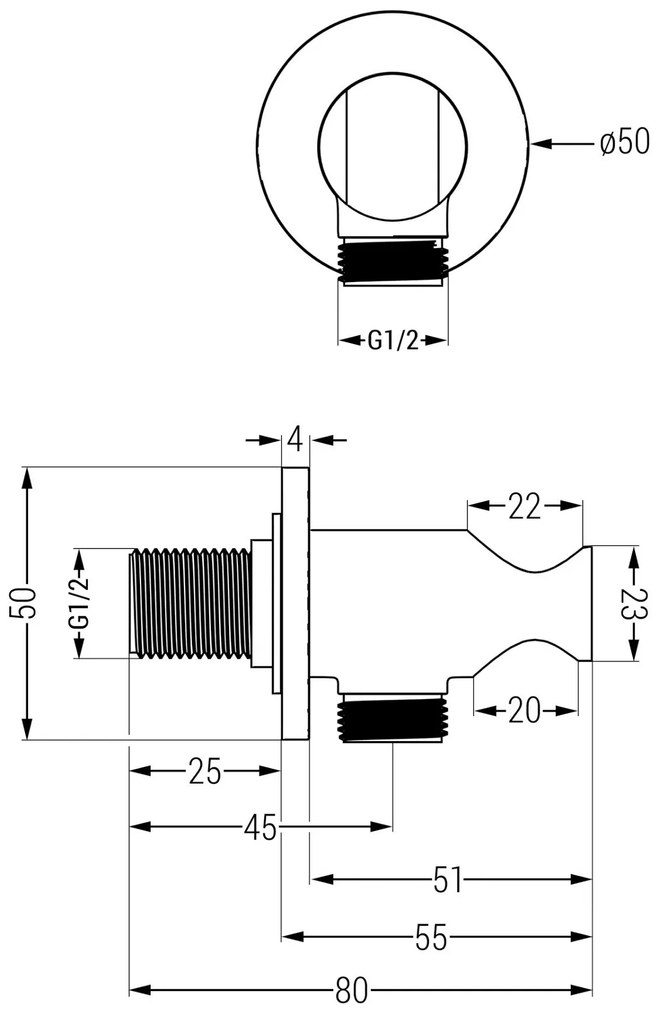 Mexen Kai DR70 rejtett fürdőkád és zuhany szett esőzuhannyal 30 cm, arany, 77602DR7030-50