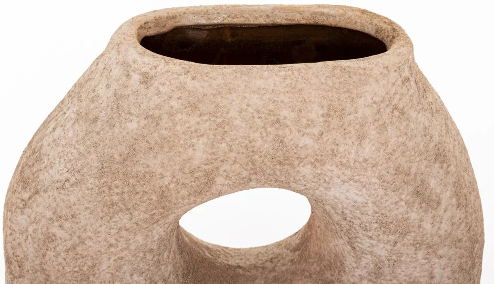 Evora design Váza kerámia barna 28x20,5x8cm