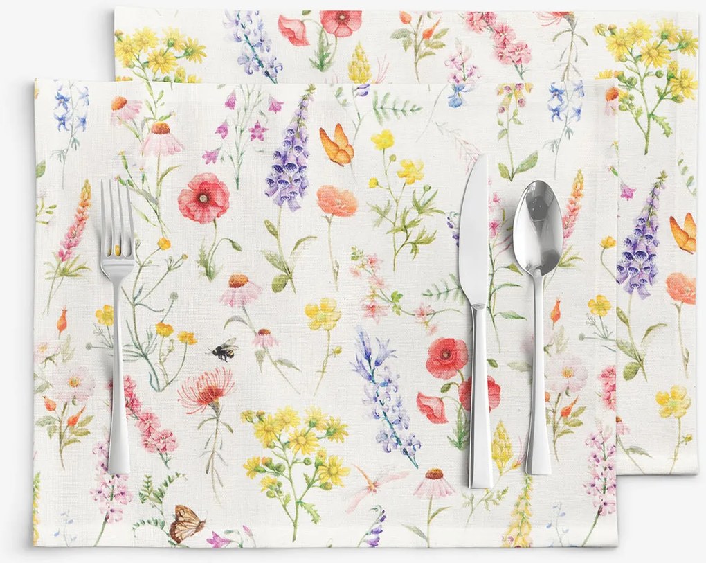 Goldea valencia reggeliző alátét - virágzó mező - 2 db 30 x 40 cm