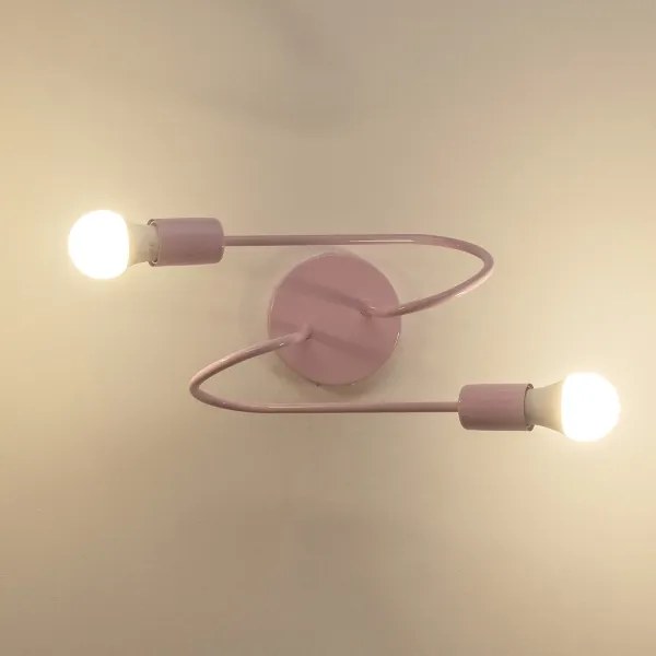 Felületre szerelhető csillár OXFORD 2xE27/15W/230V rózsaszín