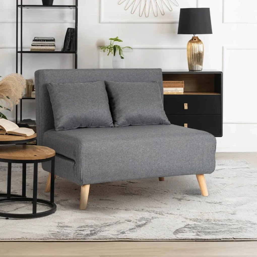 Ágyazható Fotel Szürke Színben. MARRY 2