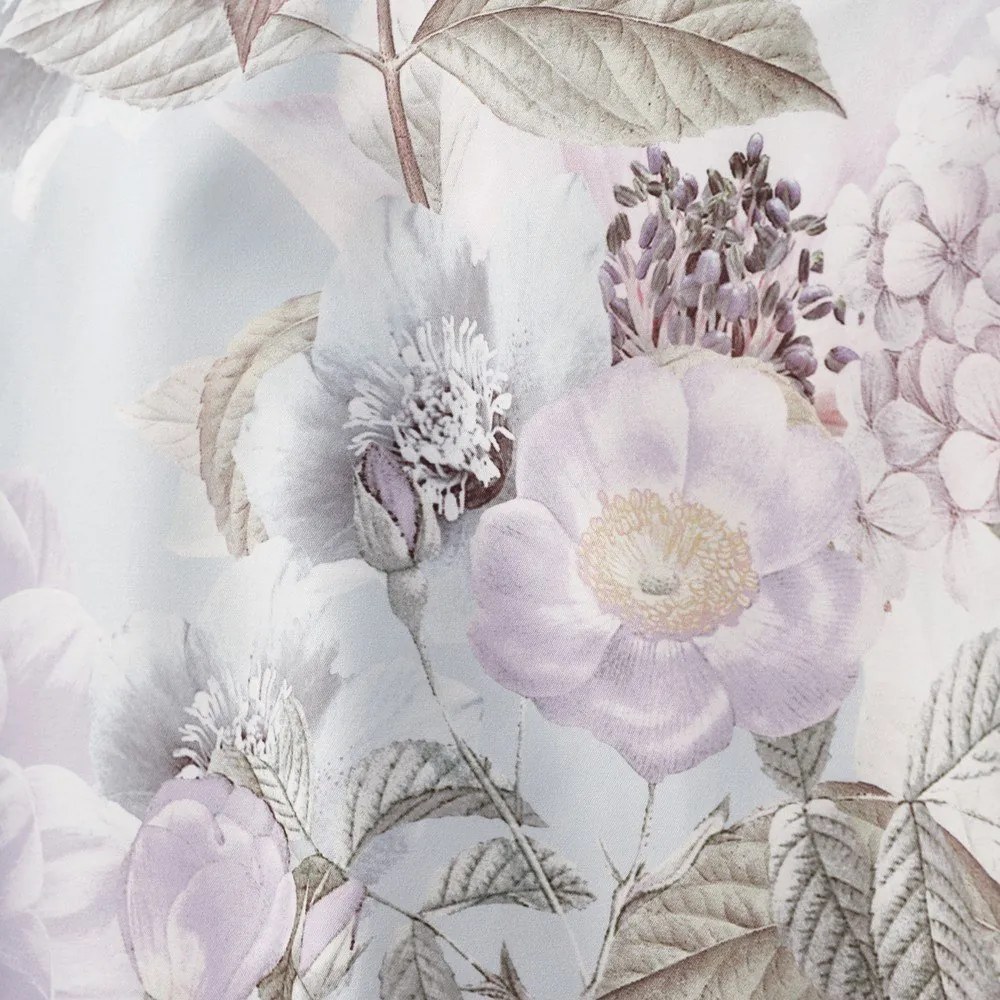 Világoskék egyszemélyes ágyneműhuzat 135x200 cm Floral Serenity – RHS