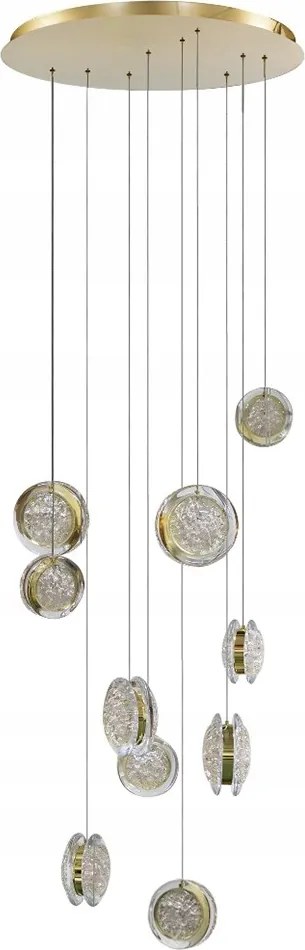 Lépcsőzetes lámpa arany díszítéssel a lépcsőházhoz glamour stílus Euforia