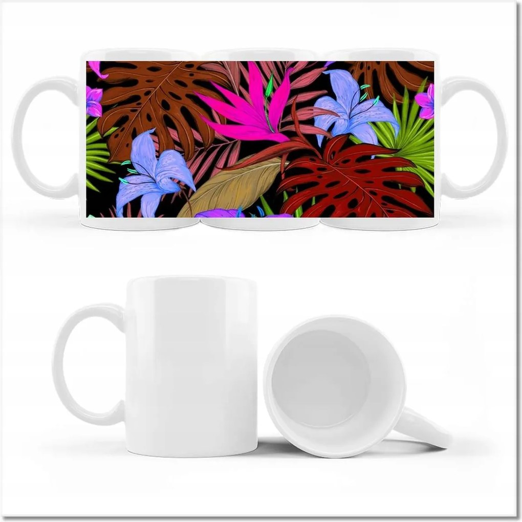 Őszi Trópusi Monster nyomott mintás bögre