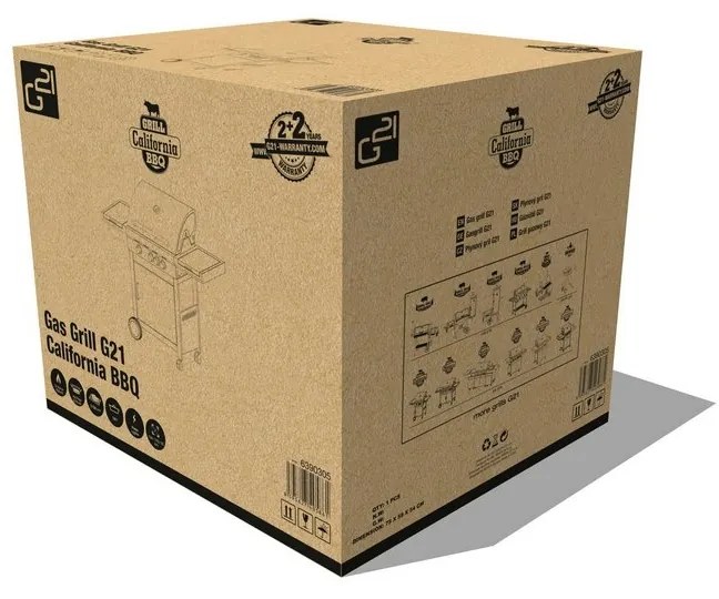 G21 California BBQ Premium line gázgrill 4 égő + redukciós szelep ingyen