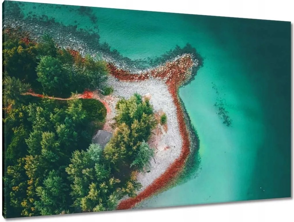 Vászonkép 120x80 Trópusi pálmafák szigete