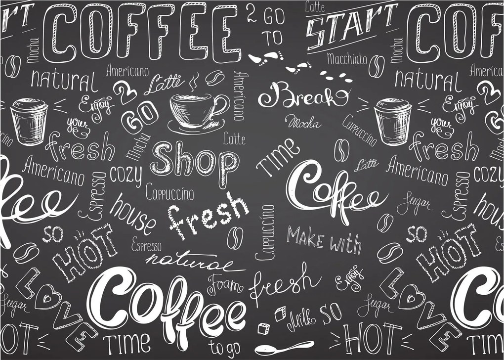 Kép - Coffee (üvegen) (70x50 cm)