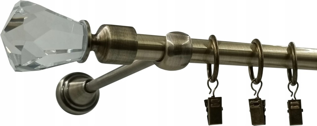 Függönykarnis Szimpla Arany 16mm Light Crystal 320cm