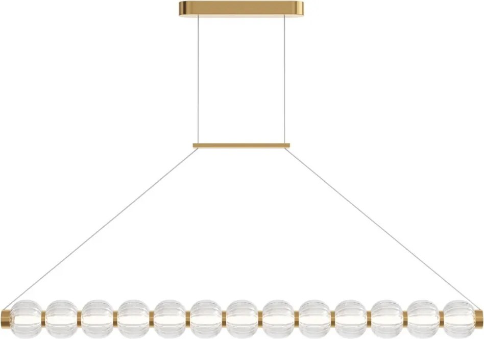 MAYTONI MOD555PL-L18G3K AMULET Modern Led Függesztett Lámpa Átlátszó, Arany LED IP20