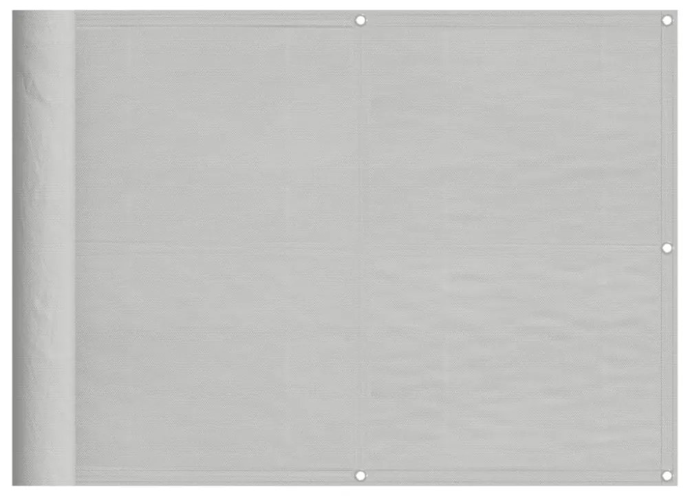 világosszürke 100% oxford poliészter erkélyparaván 75 x 500 cm
