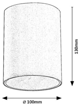 Rabalux 7819 - Kültéri spotlámpa ZOMBOR 1xGU10/35W/230V kerek IP54